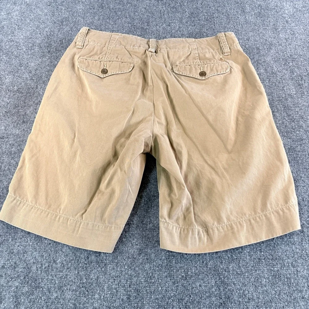 Polo Ralph Lauren Mens Tan Khaki Chino Shorts 33 Cotton Twill Casual Classic